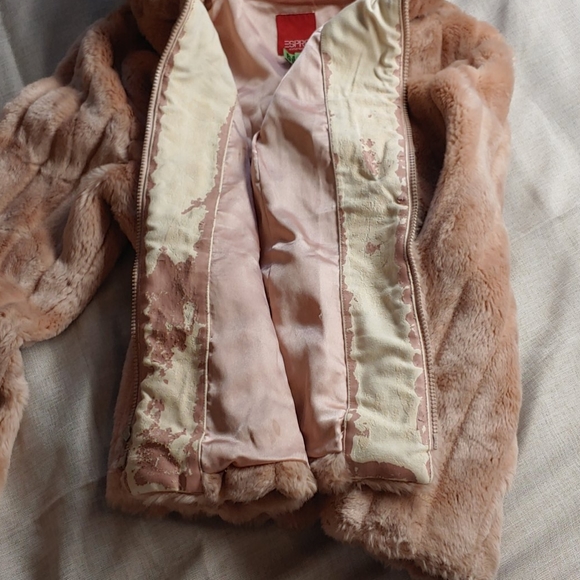 ESPRIT vintage faux fur jacket, dry cleaned. - Picture 3 of 3